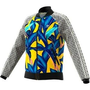 adidas x Farm Leaf Blue womens jacket